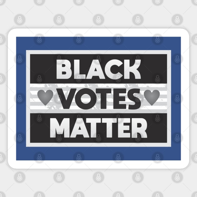 Black Votes Matter Sticker by Dale Preston Design